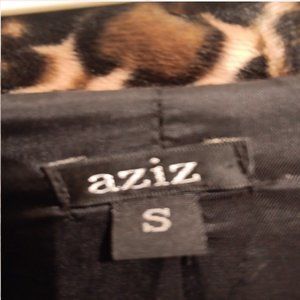 Aziz | Jackets & Coats | Aziz Small Jaguar Print Jacket | Poshmark
